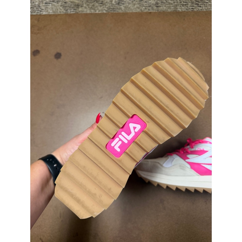Fila Renno Womens Sneakers Gardenia Pink Glo White 5RM01996-155 Size 10 - Picture 4 of 4